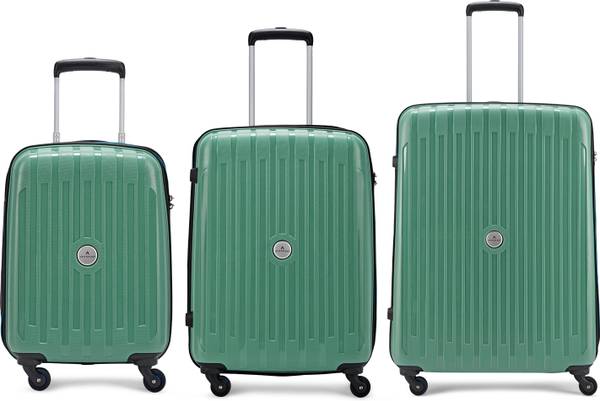 ARISTOCRAT Armstrong 3P Set (Cabin+Medium+Large) - Trolley Bag Cabin & Check-in Set 4 Wheels - 31 Inch