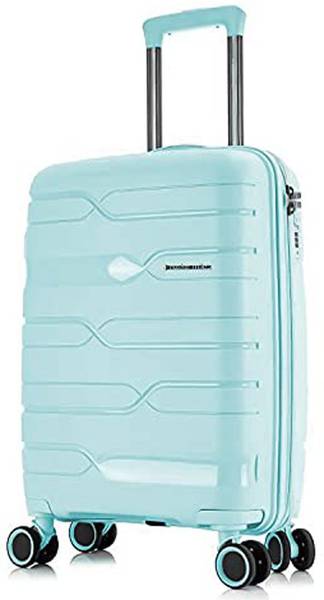 Small Cabin Suitcase (55 cm) - Paris Hard-sided Polypropylene Cabin Luggage Pastel Green 20 inch |55cm Trolley bag - Green