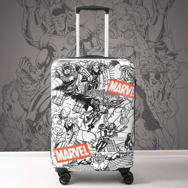 MARVEL Novex Original Avengers Hard Sided Polycarbonate Kids Trolley Bag 22" Check-in Suitcase 4 Wheels - 22 inch