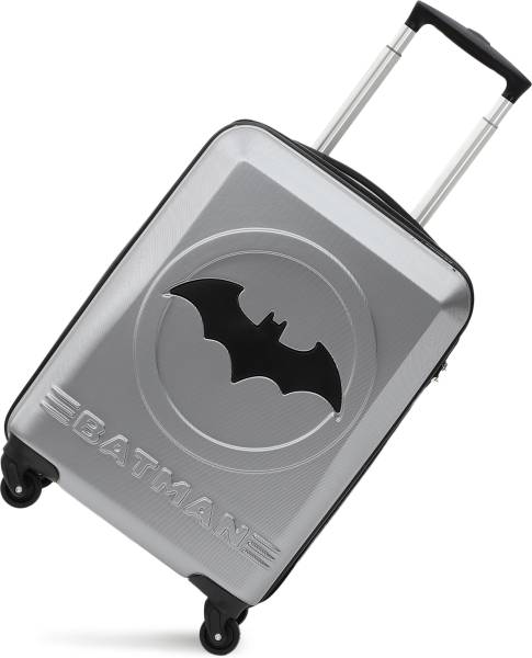 YAYAVAR BATMAN OFFICIAL MERCHANDISE TROLLEY WITH PREMIUM MOULDED BAT LOGO Cabin Suitcase 4 Wheels - 22 inch