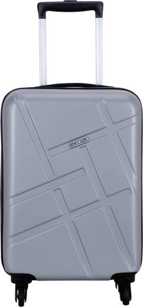 Cosmus Rove ABS Premium Hard Sided Cabin Size Travel Trolley Bags Silver 20 Inch Expandable Cabin Suitcase 4 Wheels - 20 inch