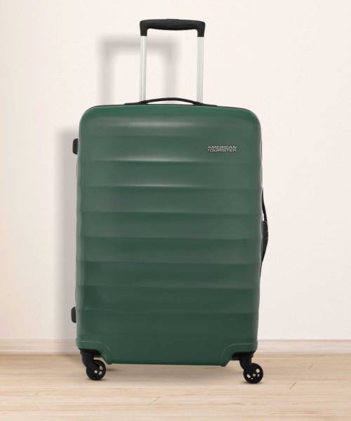 AMERICAN TOURISTER Barcelona 69 cm Hardsided Forest Green Medium Check-In Trolley Bag Check-in Suitcase 4 Wheels - 22 inch