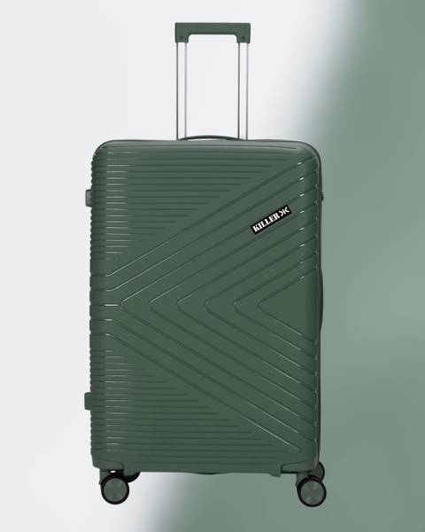 KILLER Hard-sided Polypropylene Check-In Luggage Expandable Check-in Suitcase 8 Wheels - 28 inch