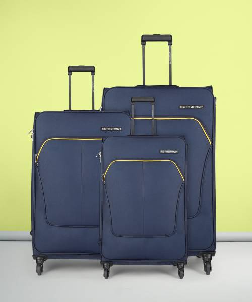 Soft Body Set of 3 Luggage - Supreme Combo Set (30inch+26inch+22inch) - Blue