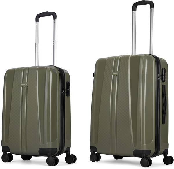 ARISTOCRAT Invictus 2P Set (Cabin+Medium) - Trolley Bag Ivy Green Cabin & Check-in Set 4 Wheels - 26 Inch