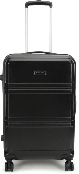 SKYSCAPE BY SWISS MILITARY CUBE HARD TOP BLACK 24" Check-in Suitcase 8 Wheels - 24 INCH