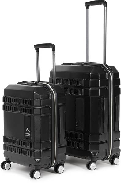 Uppercase 11900EHT1BLK Bullet Eco Luggage Trolley Bag / Travel Bag with 2000 days Warranty Cabin & Check-in Set - 26 inch