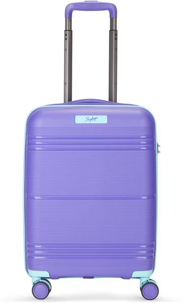 SKYBAGS Hard| Polypropylene Luggage Trolley with 8 Wheels| Unisex Cabin Suitcase 8 Wheels - 22 Inch