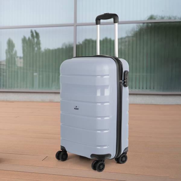 PLEXY Bruges Hard-Sided Polypropylene Trolley Bag Expandable Cabin Suitcase 4 Wheels - 20 inch