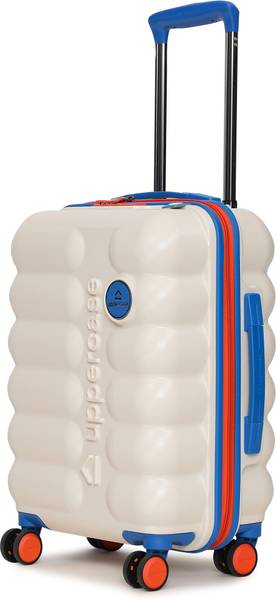 Uppercase Astro Cabin Hardsided Trolley Bag, Anti-Theft Zippers, TSA Lock - Beige Cabin Suitcase 8 Wheels - 21 inch