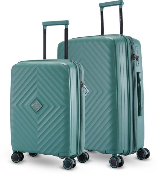 NASHER MILES Antwerp Expander Hardside Polypropylene Dark Green Trolley ...