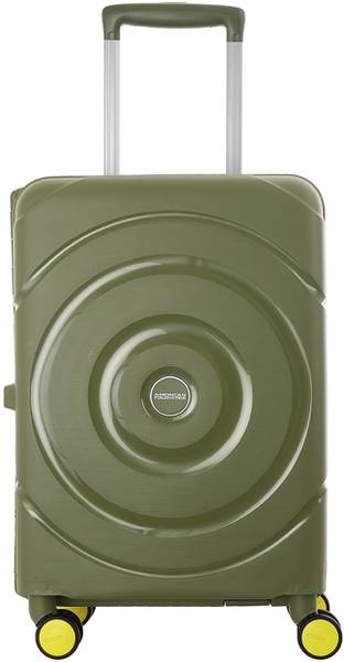 AMERICAN TOURISTER Circurity+ Polypropylene Small Cabin Trolley Bag with 3 Point TSA Lock Cabin Suitcase 8 Wheels - 22 inch