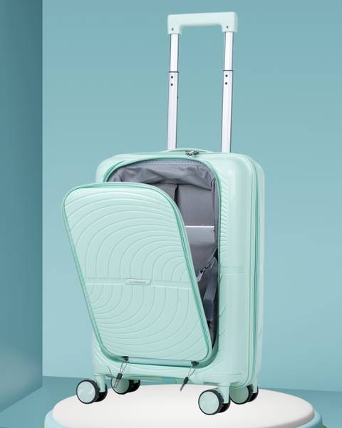 WROGN WRN SUITABLE TROLLEY BAG WITH LAPTOP COMPARTMENT Expandable Cabin Suitcase 8 Wheels - 22 inch