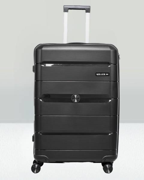 KILLER Hard-sided Polypropylene Check-In Luggage Trolley Bag Expandable Check-in Suitcase 8 Wheels - 28 inch