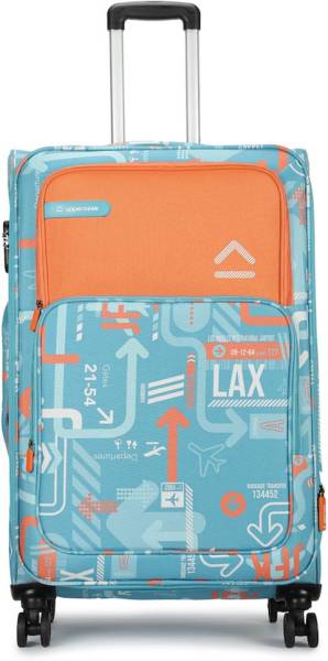 Blue Hard Travel Suitcase  cabin trolley bags - uppercase