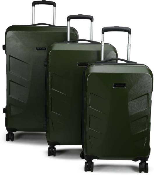 SKYSCAPE BY SWISS MILITARY VISTA HARDTOP OLIVE 20"_24"_28" Cabin & Check-in Set 8 Wheels - 28 INCH