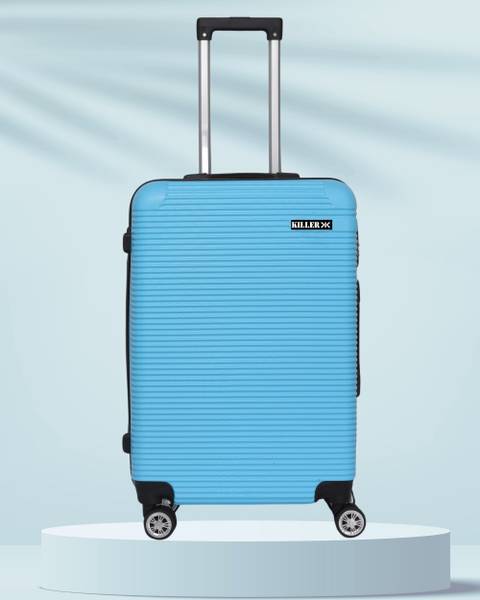 KILLER Hard Sided ABS and PC 8 Wheel Spinners, Expandable Bag Expandable Check-in Suitcase 8 Wheels - 26 inch