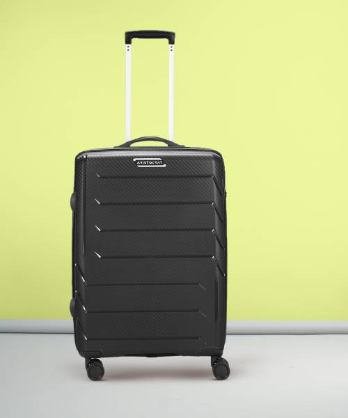ARISTOCRAT CHROMA 8W(N) STROLLY MEDIUM 360 BLACK Check-in Suitcase 8 Wheels - 26 Inch