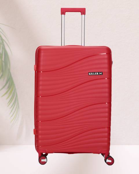 KILLER Hard-sided Polypropylene Check-In Luggage Expandable Check-in Suitcase 8 Wheels - 28 inch