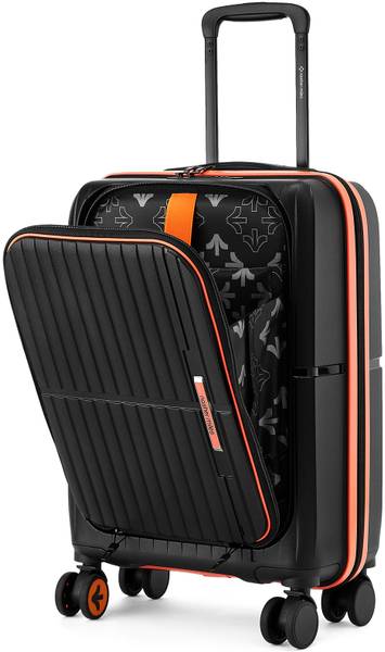 NASHER MILES Springfield HardSide Polypropylene Cabin Laptop Compartment Trolley Bag Cabin Suitcase 8 Wheels - 20 Inch