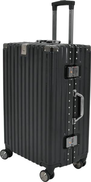 EverBest Polycarbonate Zipperless Hardcase Aluminum Frame 360 Double Wheel Check-in Suitcase 8 Wheels - 22 inch