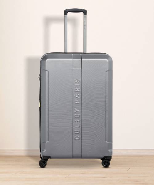 DELSEY PARIS DEPART HS Polycarbonate 66 cm 4 DW Graphite Expandable Hard LuggageTrolley Bag Expandable Check-in Suitcase 8 Wheels - 26 Inch