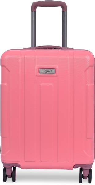 Luggero CANDY Light-Weight & Durable Polycarbonate Baby Pink Hard Luggage Cabin & Check-in Set 8 Wheels - 20 inch