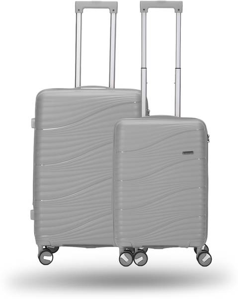 urban carrier Pack Of 2 Hard Sided 4 Wheel Spinners, Expandable Bags Trolley Expandable Cabin Suitcase - 26 inch