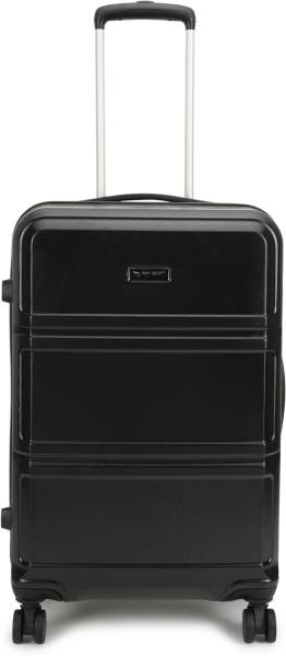 SKYSCAPE BY SWISS MILITARY CUBE HARD TOP BLACK 28" Check-in Suitcase 8 Wheels - 28 INCH