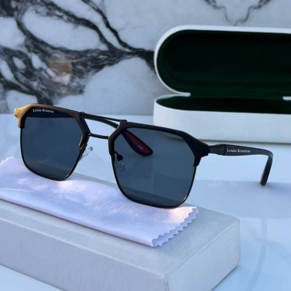 LOUIS KOUROS Wayfarer, Retro Square Sunglasses