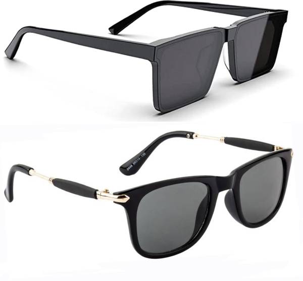 ELLIGATOR Wayfarer, Retro Square Sunglasses