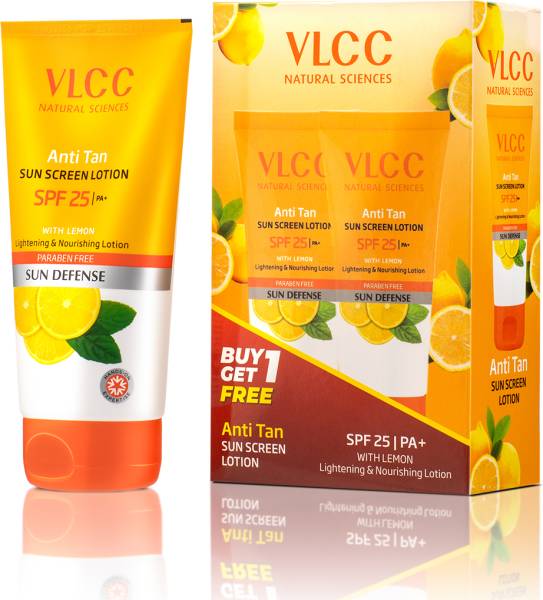 VLCC Sunscreen - SPF 1 PA+ Anti Tan Sun Screen Lotion - SPF 25 PA+ Buy One Get One