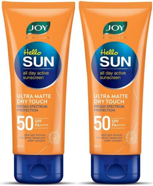 Joy Sunscreen - SPF 50 PA++++ Hello Sun Ultra Matte Dry Touch All Day Activate Sunscreen SPF 50 PA++++