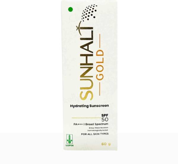 SUNHALT Sunscreen - SPF 50 PA+++ Gold Hydrating Sunscreen