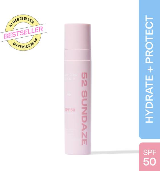 52 Sundaze Sunscreen - SPF 50 PA++++ Rose Water Sun Mist