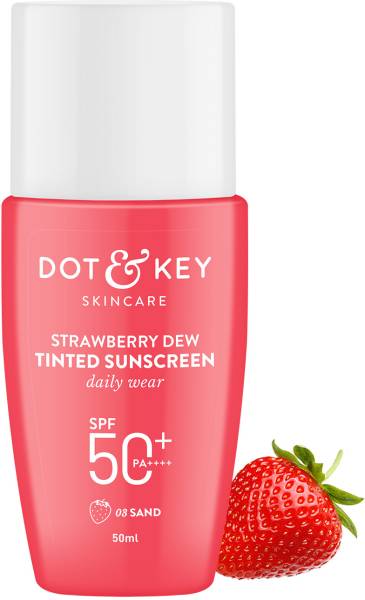 Dot & Key Sunscreen - SPF 50 PA++++ STRAWBERRY DEW TINTED SUNSCREEN SPF 50 PA++++ protects & perfects skin -03 SAND