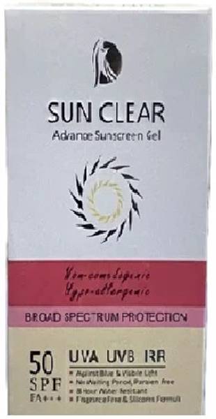 Sunclear Sunscreen - SPF 50 PA+++ ADVANCE SUNSCREEN GEL