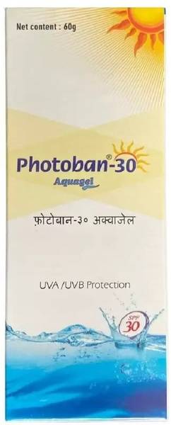 Photoban Sunscreen - SPF 30 30 Aquagel Sunscreen 60 With UVA/UVB Protection