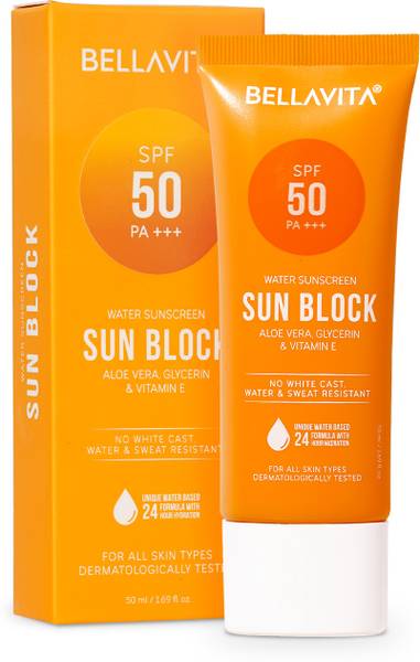 Bellavita Sunscreen - SPF 50 PA+++ Water based Hydrating Sunscreen