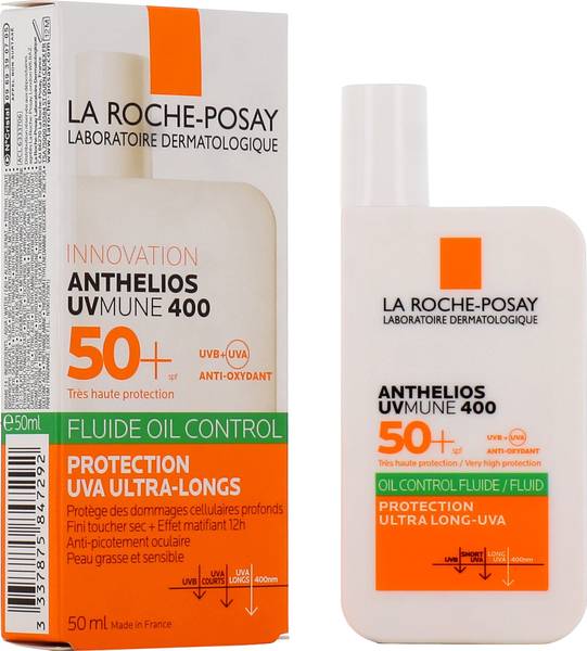 La Roche Posay Sunscreen - SPF 50 PA+ Anthelios UVMune 400 Oil Control Fluide Solaire SPF 50+