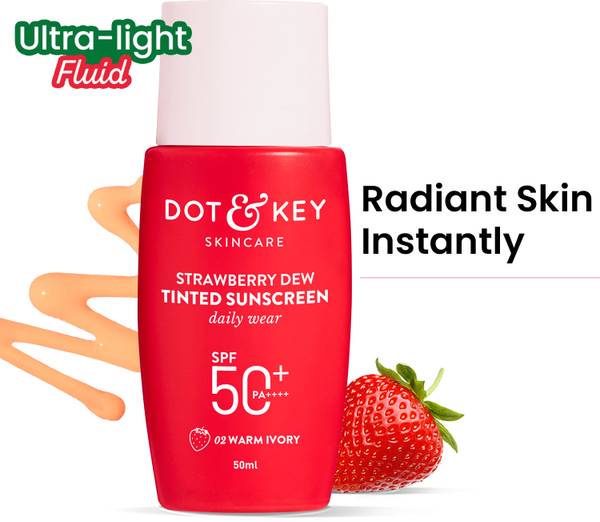 Dot & Key Sunscreen - SPF 50 PA++++ STRAWBERRY DEW TINTED SPF 50+ PA++++ - 02 WARM IVORY