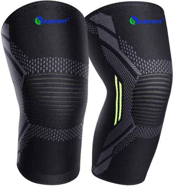 JUSTIFIT Knee Brace Support for Sports Running Fitness (Size L) 1 pair Knee Support