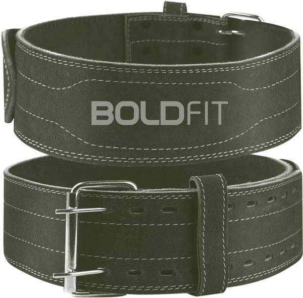 BOLDFIT Gym Belt for Men Weight Lifting Leather Women Weightlifting Belt Back Support Weight Lifting Belt