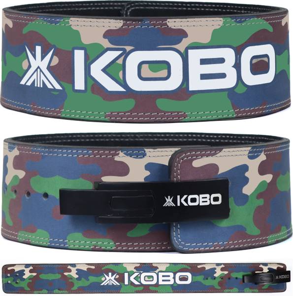KOBO Camo Leather Power Lifting Lever Belt Back Support Back / Lumbar Support