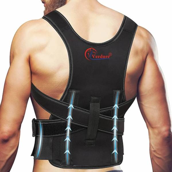 Verdure Posture Corrector Belt Lower Upper back support for men women-size L(40-46 inch) Back / Lumbar Support