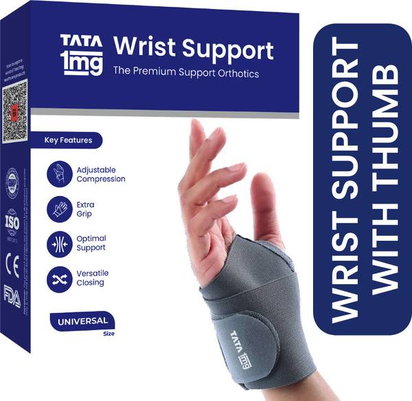 TATA 1mg Wrist Support with Thumb (Universal) Wrist Support