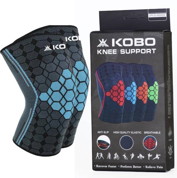 KOBO Nylon Knee Caps For Women & Men Knee Support Brace Belt Knee Pain Relief Product Knee Support