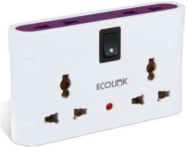 EcoLink 4 Way Multiplug 6A 4 Socket Extension Boards