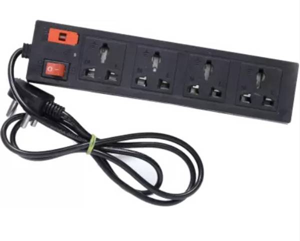 GLOBEX SOCKET EXTENSION (4SOCKET+1 SWITCH) 6AMP 240 VOLTS (PACK OF 1) 4 Socket Extension Boards