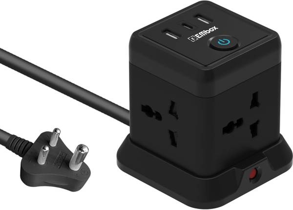 EMBox Cube Extension Board with USB Port Universal Sockets and USB 4 Socket Extension Boards